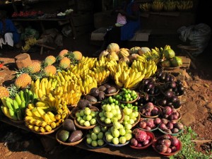 Uganda's open air markets provided the perfect opportunity to practice negotiating skills.