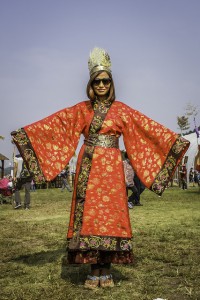 The highly colorful and elaborate costumes of the Baekje Culture Festival were almost overwhelming.