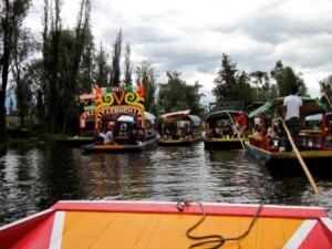 The floating city of Xochimilco, Mexico City