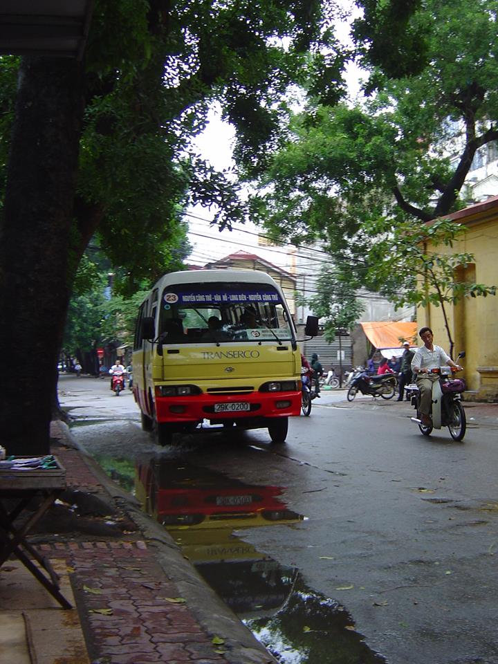 Bus 23 in the Old Quarter of Hanoi