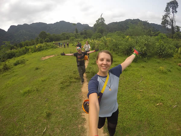 Selfie While Hiking to Phong Nha