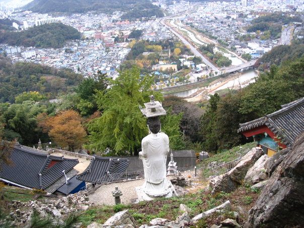 View of Jeonju from Mountains Surrounding