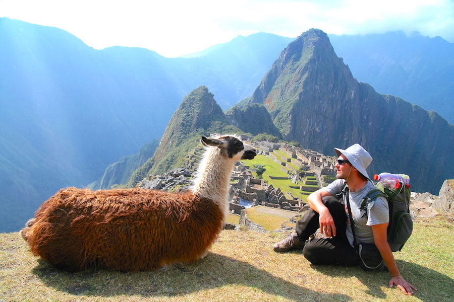 SittingOnMachuPicchuwithLlama