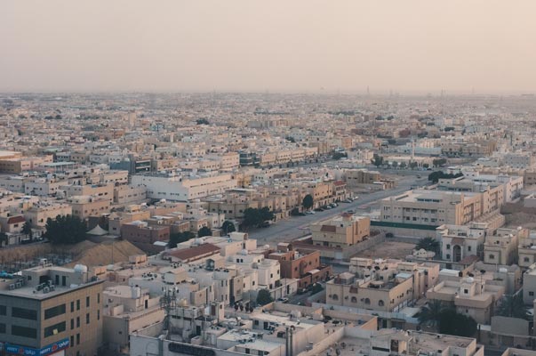 Skyline view of the city of Riyadh in Saudi Arabia