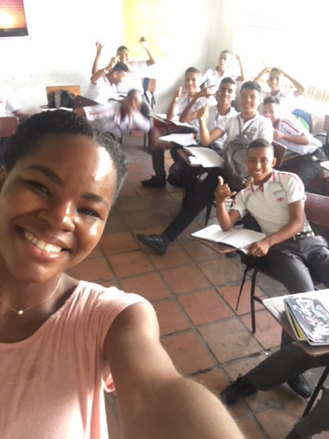One of my English classes in Colombia