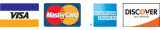 Visa, MasterCard, American Express and Discover