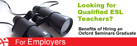 Looking for Qualified ESL Teachers