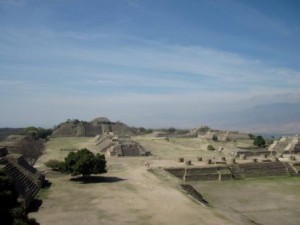 The pyramids of Monte Alban, Oaxaca