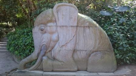 Elephant carving on Elephant Mountain