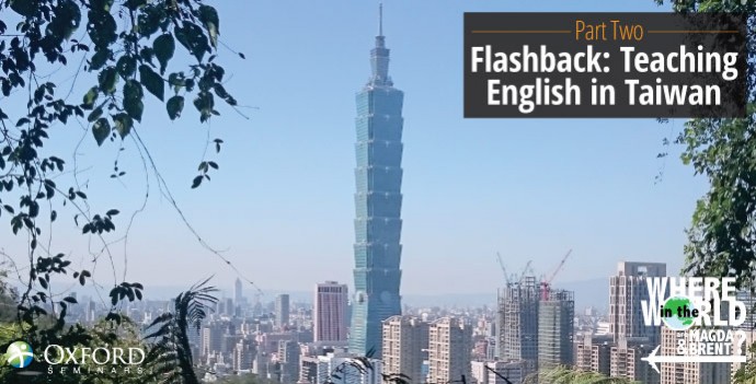 Teaching English in Taiwan - View of Taipei 101 from Elephant Mountain