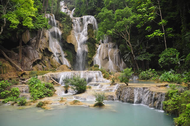 Kuang Si waterfall in Luang Prabang  