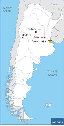 Map of Argentina