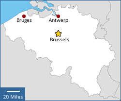 Map of Belgium