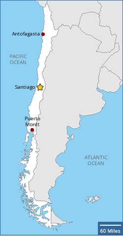 Map of Chile