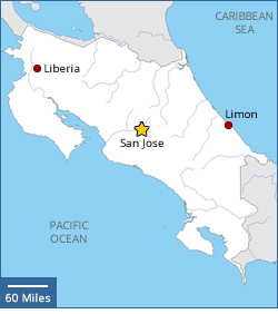 Map of Costa Rica