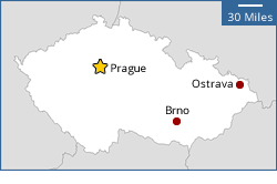 Map of Czech Republic