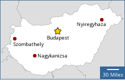 Map of Hungary