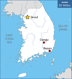 Map of Korea