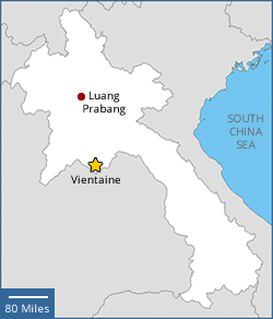 Map of Laos