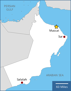 Map of Oman