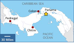 Map of Panama