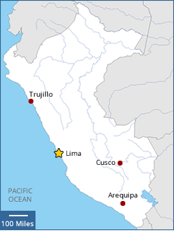 Map of Peru