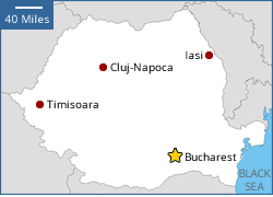 Map of Romania