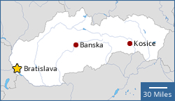 Map of Slovakia