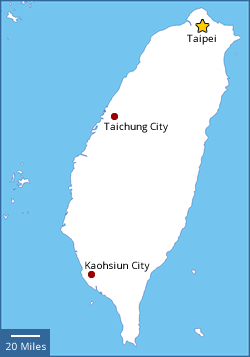 Map of Taiwan