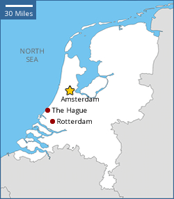 Map of Netherlands