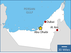 Map of United Arab Emirates